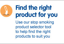 Find the right stop smoking product for you